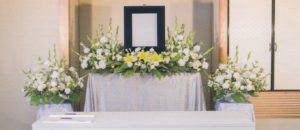 自宅葬の花祭壇